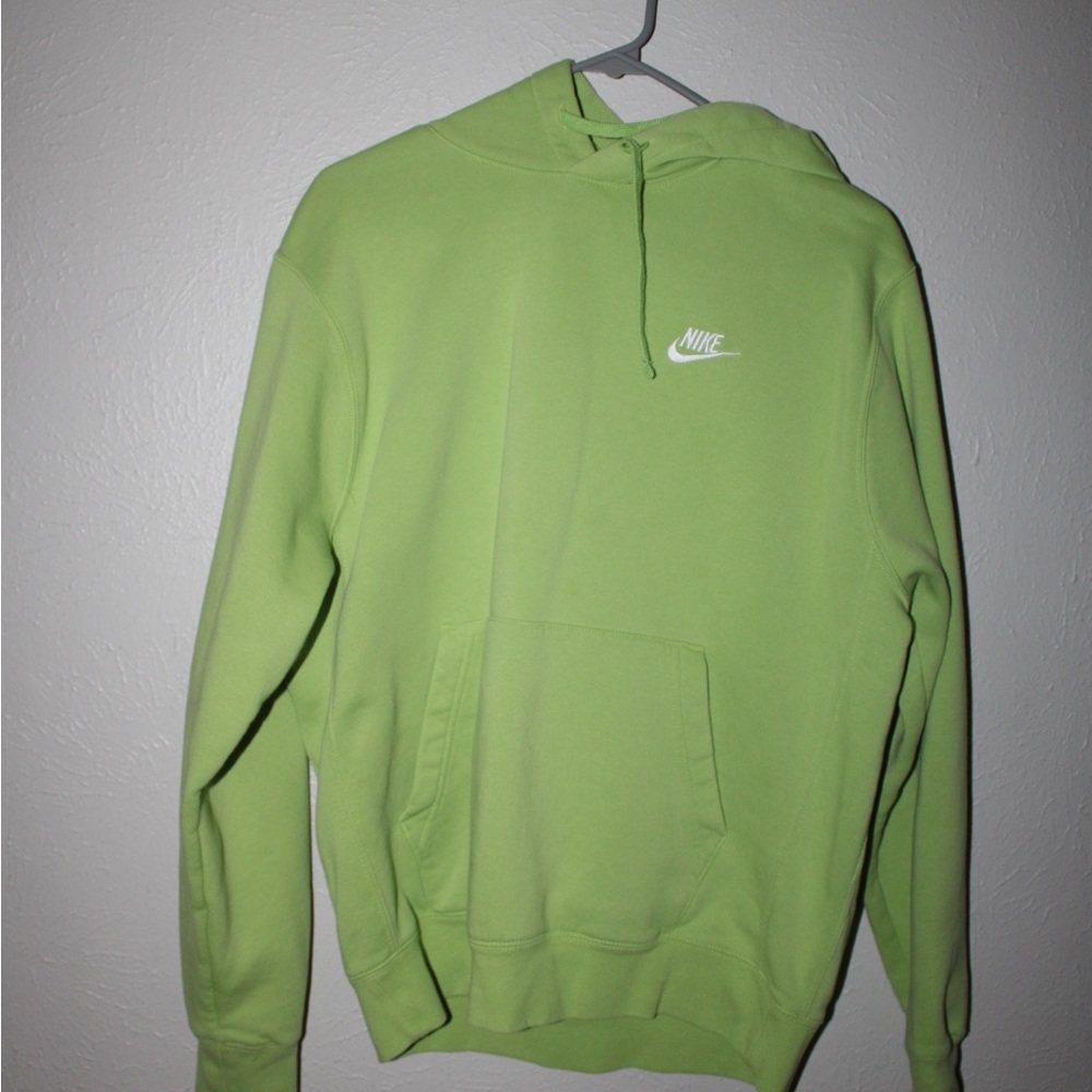 Lime green Nike hoodie never worn